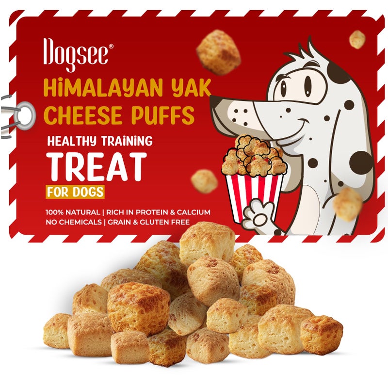 Dogsee Mini Pops Puffed Yak Cheese Treats for Dogs 015 lb Cheese All Natural Himalayan GrainFree Training Treats ProteinRich Puffed Bites for Puppies and Adult Dogs - Image 2