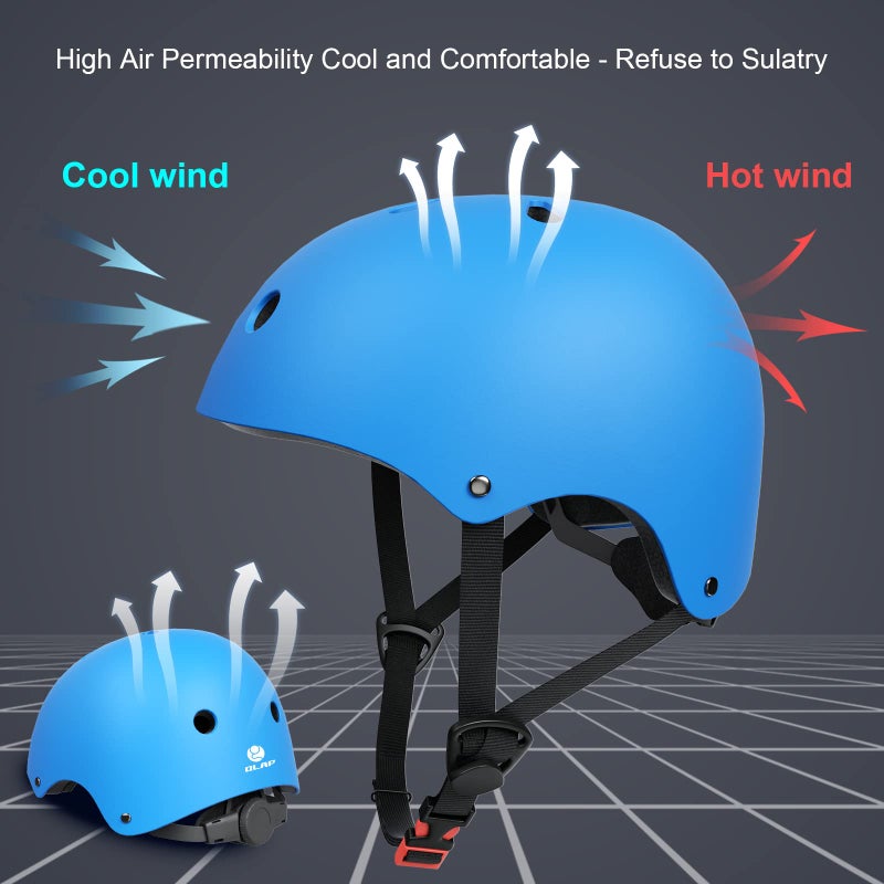 Glaf Toddler Helmet 2-4 Years Kids Bike Helmets For 2-8 Years Old Baby Girls Boys Multi-Sport Helmet Adjustable Skateboard Bicycle Helmet Lightweight 2 Sizes For Toddler To Youth (Blue  Small) - Image 3