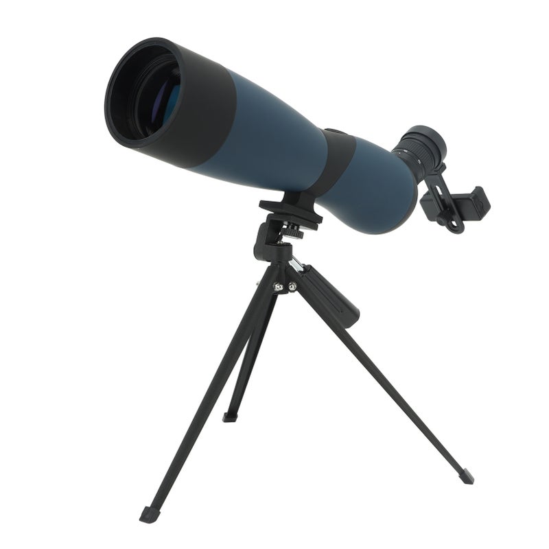 Spotting Scope with Tripod FMC Coating Shooting Scope with Carrying Bag Phone Adapter for Bird Watching Wildlife Scenery Blue - Image 4