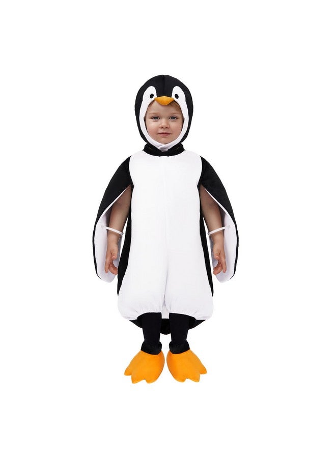 Spooktacular Creations Halloween Baby Penguin Costume, Toddler Unisex Animal Costume With Penguin Hood For Boys And Girls Halloween Cosplay Parties  - Image 1