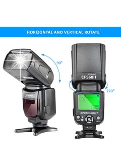 Coopic COOPIC CF580EX C LCD Display Flash Wireless GN56 5500K TTL Flash Speedlite Compatible with Canon 7D Mark II 5D Mark II III IV 1300D 1200D 1100D 750D 650D 600D 550D 100D 80D 70D 60D etc,  - Image 5