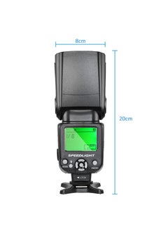 Coopic COOPIC CF580EX C LCD Display Flash Wireless GN56 5500K TTL Flash Speedlite Compatible with Canon 7D Mark II 5D Mark II III IV 1300D 1200D 1100D 750D 650D 600D 550D 100D 80D 70D 60D etc,  - Image 4