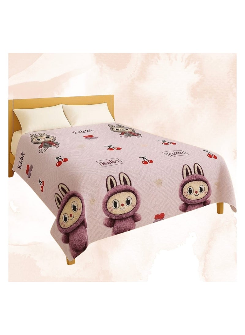 Large bed heating blanket, laser engraved, size 220*210cm