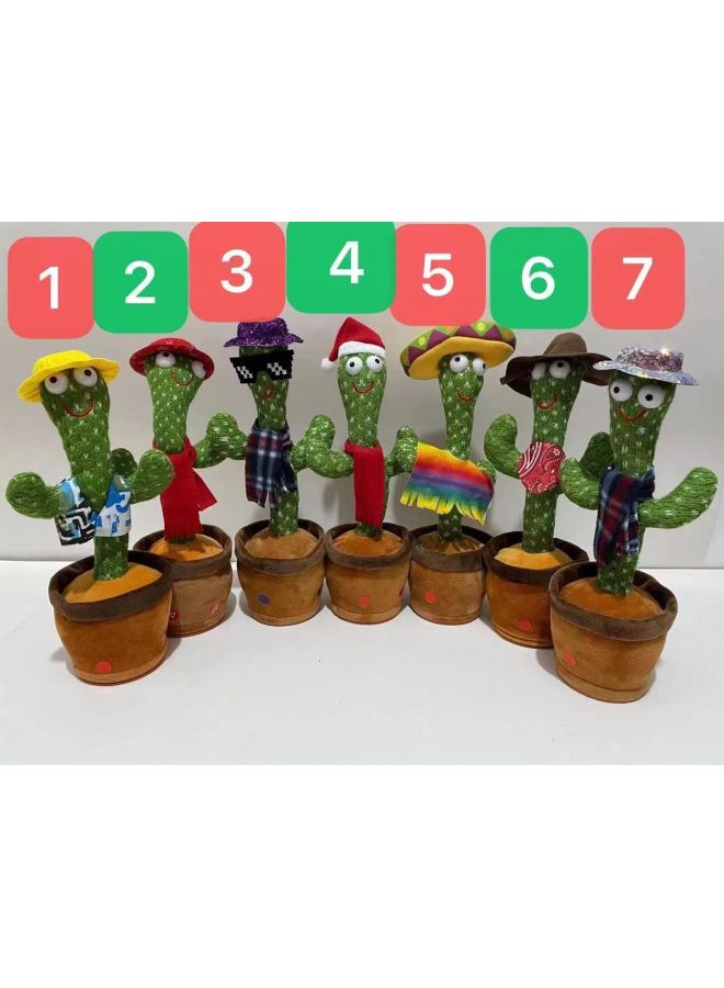 Internet Celebrity's Same Dancing Cactus Magic Cactus Can Twist Sing And Dancing Kidsren's Baby Birthday-Specifications:Any Clothing Accessories Accept Customization  - Image 1