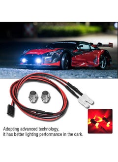 Dilwe Rc Led Light Kits 2Pcs 5Mm Headlights Rc Accessory Led Lights For 1/10 Model Drift Car Vehicle(12 Red Light)  - Image 3