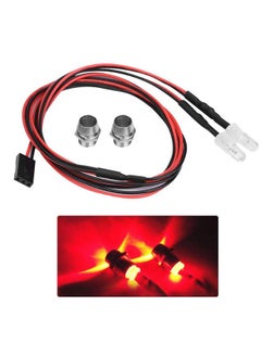 Dilwe Rc Led Light Kits 2Pcs 5Mm Headlights Rc Accessory Led Lights For 1/10 Model Drift Car Vehicle(12 Red Light)  - Image 2