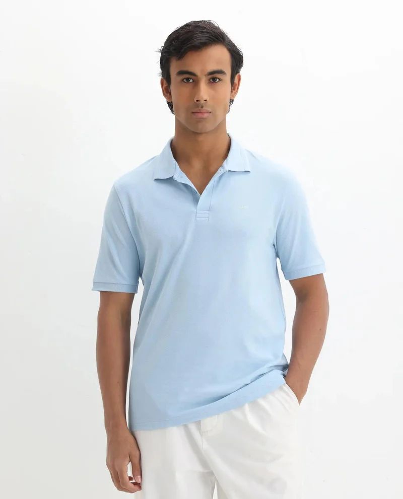 Rare Rabbit Men's Regular Fit Plain Polo
