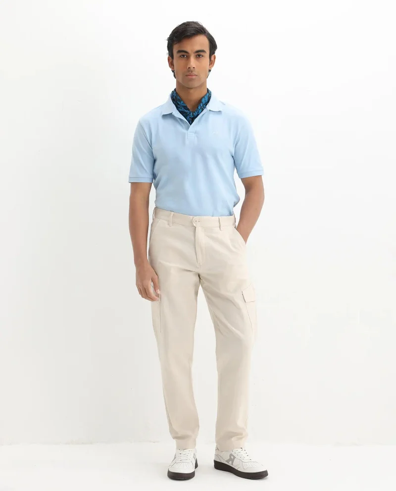 Rare Rabbit Men's Regular Fit Plain Polo