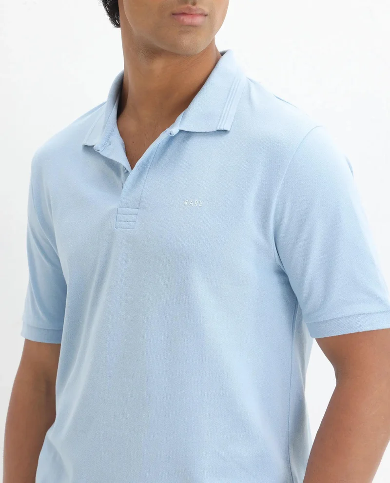 Rare Rabbit Men's Regular Fit Plain Polo