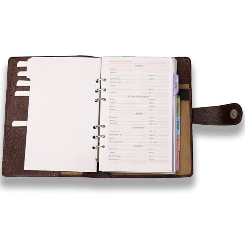 COI Brown Dated 2026 Daily Planner Appointment Book with Pen Loop, Inner Pocket for Office going Men & Women with pen - Image 3