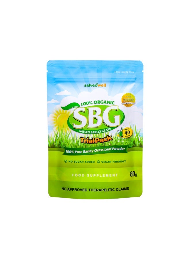 Salveo BARLEY GRASS SBG 100% Pure Barley Grass Leaf Powder,Rich In Nutrients, Vitamins And Antioxidants 80g - Image 3