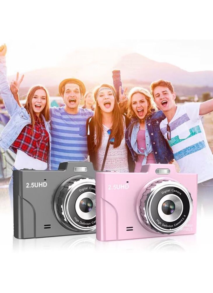 Generic HD Pixel CCD Retro Student Camera 2.8-inch LCD Display Portable Digital Camera Support TF Card - Purple - Image 5