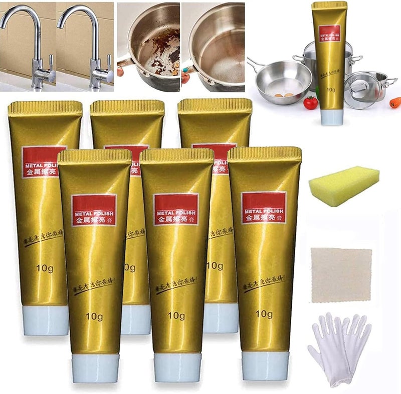 klarako 2022 New Metal Polishing Paste, Fixini All Metal Polish Cream, Ultimate Metal Polish Cream, Markforlove Metal Cleaning Paste, Stainless Steel/Aluminum/Brass/Copper or Gold Polish Cleaner (6) - Image 1