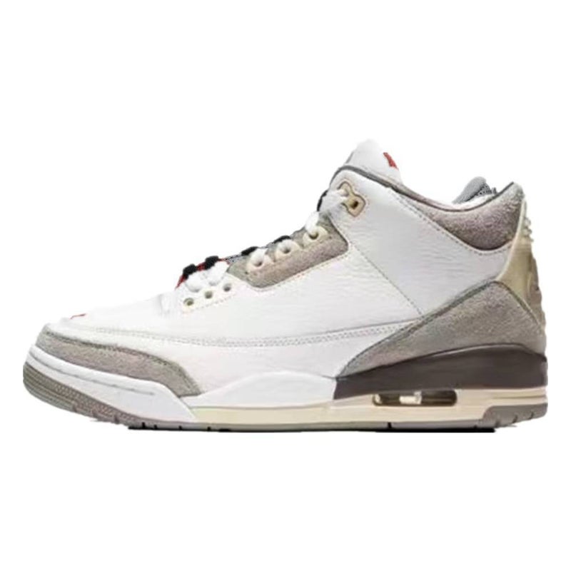 Putian Shoe Factory Wholesale Jordan 3 White Cement Flame Red Air Cushion Non-Slip Men''s Basketball Sneakers - Image 1