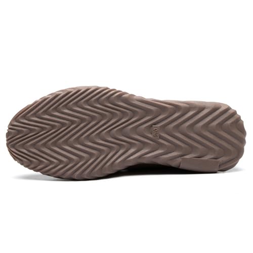 DINGGU Steel Toe Shoes for Men Welding Mens Work Shoes Slip On Comfortable Safety Composite Toe Construction Boots Brown 11.5 - Image 2