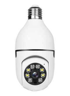 Bulb Camera 1080P Night Vision IP Camera, PTZ Camera 4X Digital Zoom Monitor Home Security System WiFi Camera Full Color