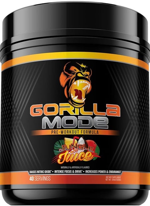 Gorilla Mode Pre workout Nitric Oxide Jungle Juice 40 Servings 836g