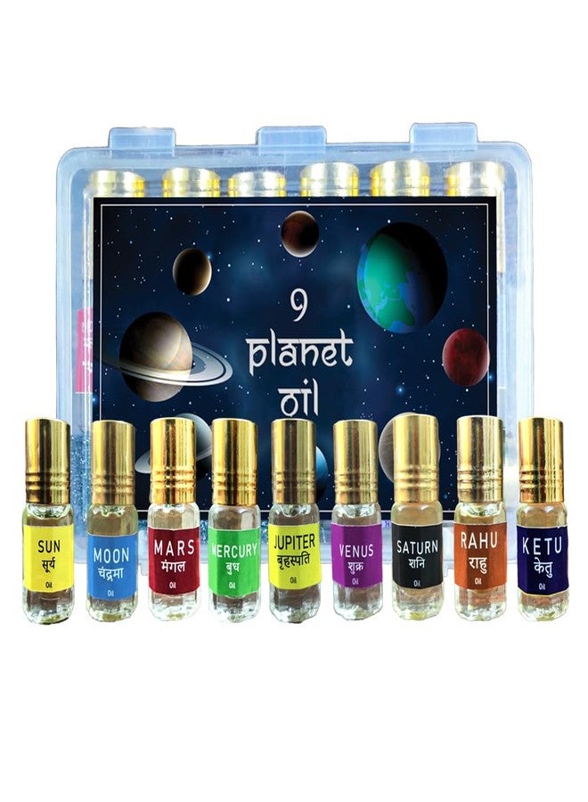 Anshil 9 Planet Oil Kit (3ml each) (Pack of 9 Pc.) with Energised Crystal | Reiki Energised | Pocket Friendly | Spiritual Gifts Essential Oil Kit | 9 Planet Healing Oil For Men & Women - Image 2