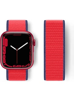 Apple Watch 40MM Mesh Velcro Band - Navy Blue-Red