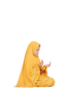 إلانيسا  طقم صلاة كشكش للفتيات اللون اصفر  - Image 3