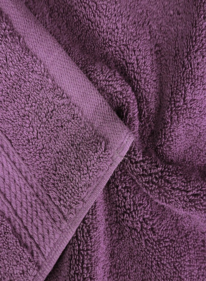 Superior Egyptian Cotton Pile Bath Sheet Set of 2, Ultra Soft Luxury Towels, Thick Plush Essentials, Absorbent Heavyweight, Guest Bath, Hotel, Spa, Home Bathroom, Shower Basics, Plum - Image 5