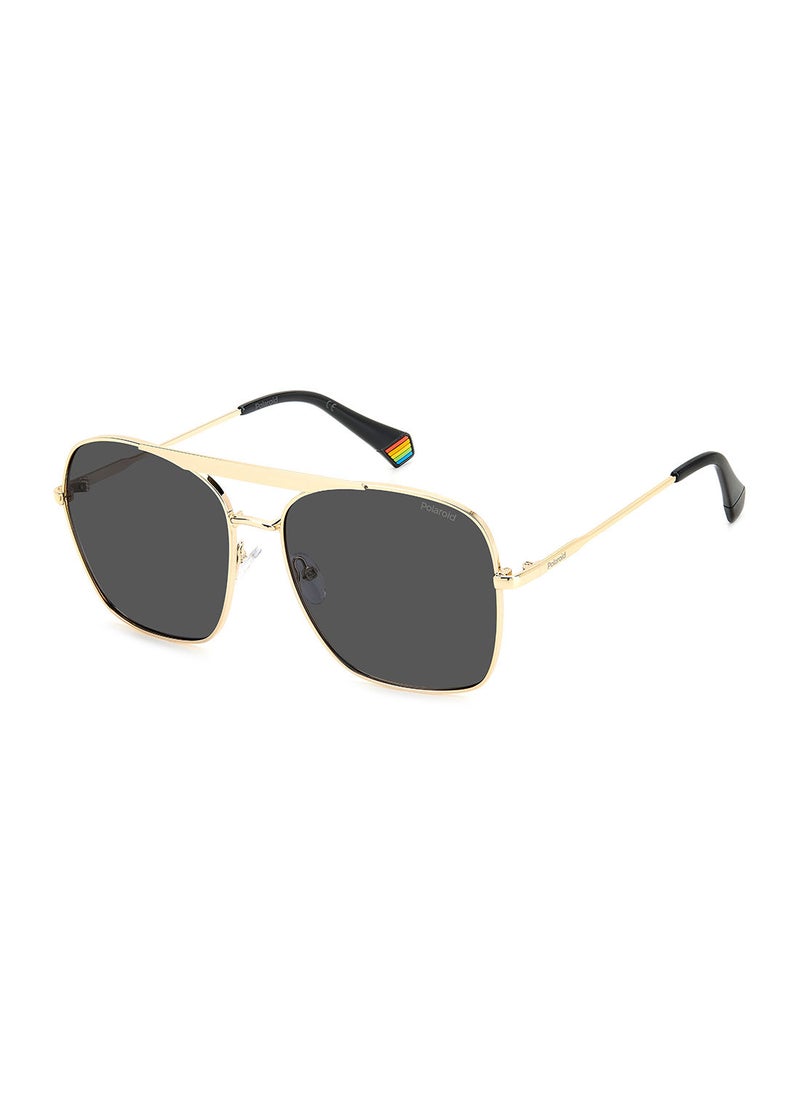 Polaroid Women's UV Protection Navigator Sunglasses - Pld 6201/S/X Gold 59 - Lens Size: 59 Mm  - Image 1