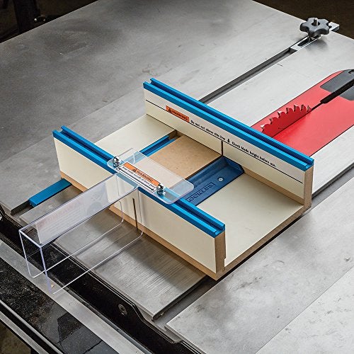 Rockler Small Parts Crosscut Sled - Table Saw Sled Kit Includes Blade Guard, Miter Track Stop - 900 Angle Small Moldings Crosscut - Image 5