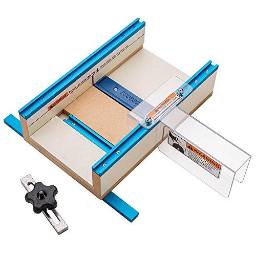 Rockler Small Parts Crosscut Sled - Table Saw Sled Kit Includes Blade Guard, Miter Track Stop - 900 Angle Small Moldings Crosscut - Image 2