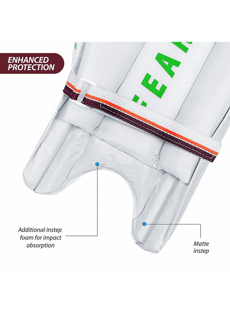 DSC Intense Atitude Leg Guard | Size: Mens Right | For Mens | Material: Leather | Extra wide high density foam side wings | Wipe clean facing - Image 5