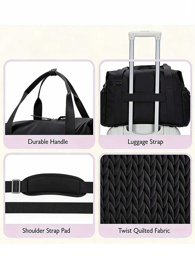 TAKHTEELA Baby Diaper Bag for Moms, Large Capacity Travel Tote with Pacifier Pocket, Maternity Hospital Bag for Baby Essentials - Image 3