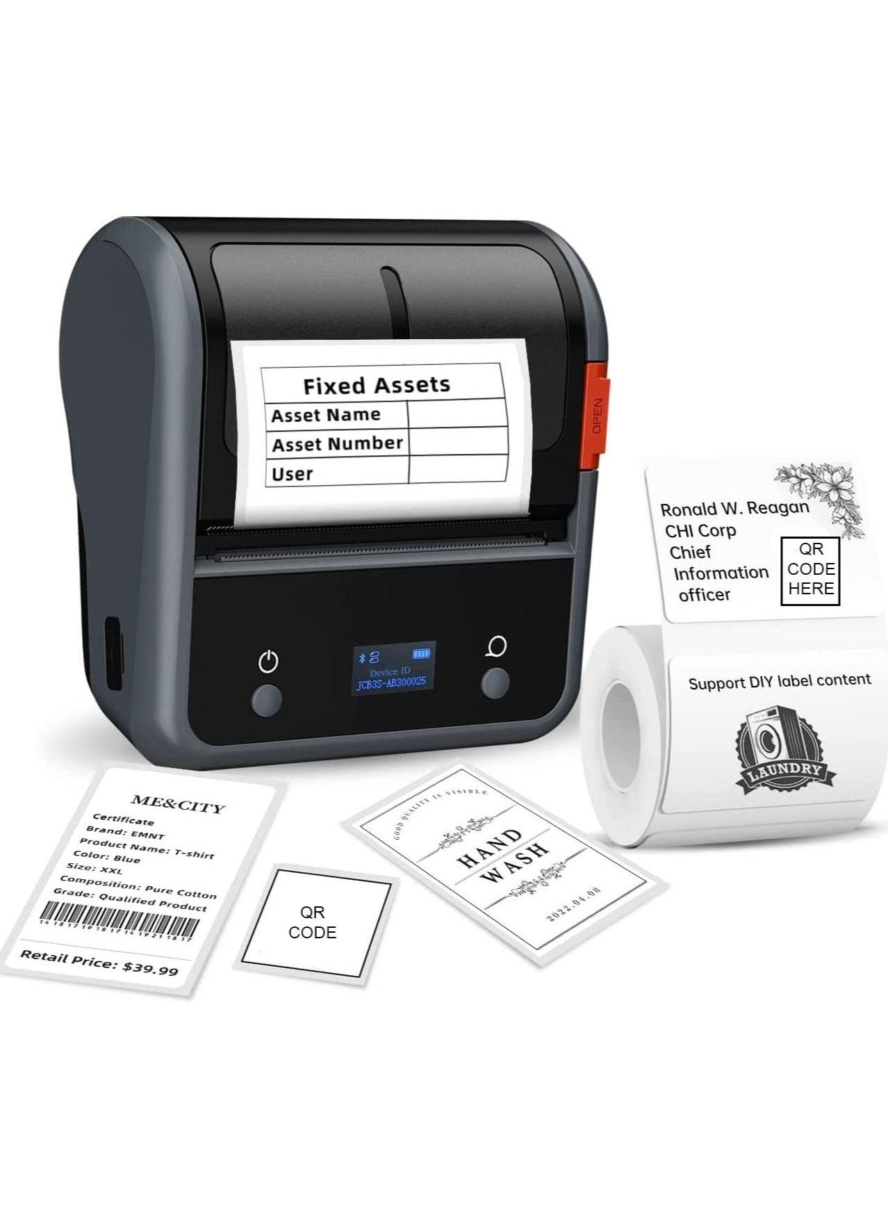 B3S 3inch wireless portable thermal label printer 