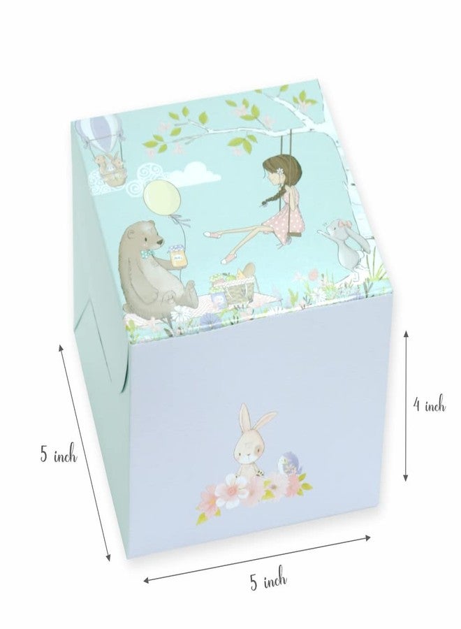 Chic a Choc PASTRY BOX/RETURN FAVOURS BOX – Floral Spring – 5x5x4 Inch (Pack of 10) Homebakers, Birthdays, Baby Shower, Easter - Image 2