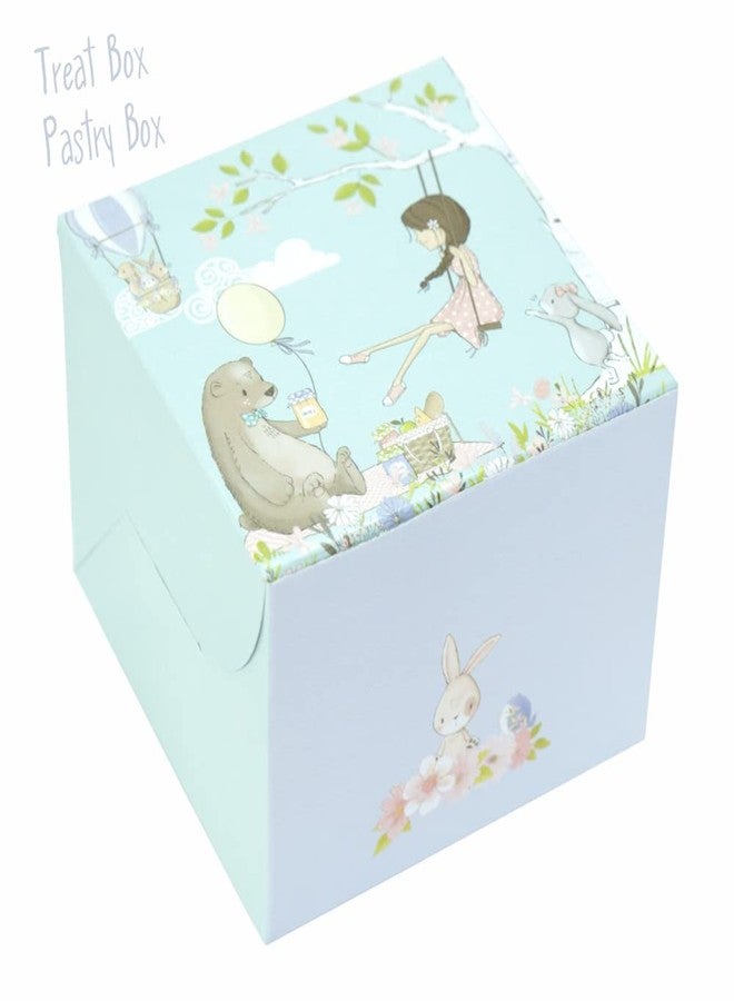 Chic a Choc PASTRY BOX/RETURN FAVOURS BOX – Floral Spring – 5x5x4 Inch (Pack of 10) Homebakers, Birthdays, Baby Shower, Easter - Image 3