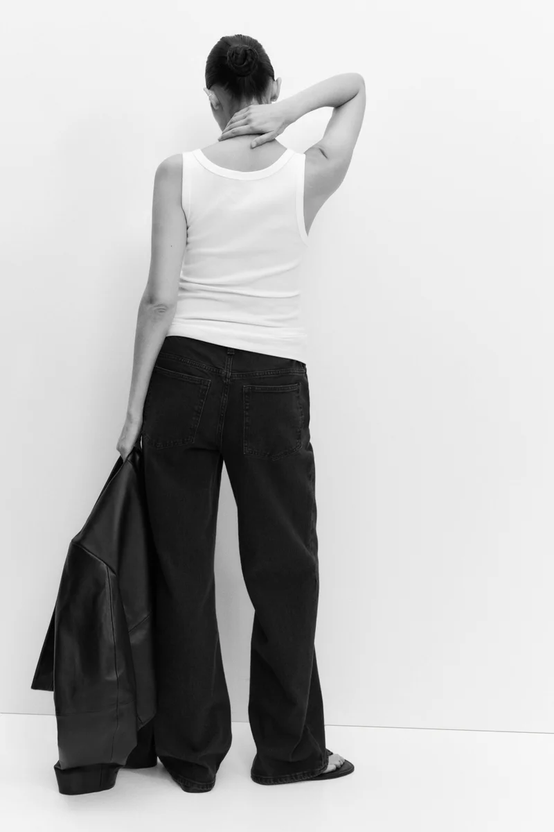 H&M  MAMA Wide jeans for Women | Best Price UAE
