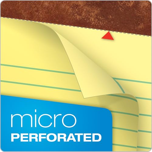TOPS The Legal Pad Writing Pads, 8-1/2" x 11-3/4", Canary Paper, Legal Rule, 50 Sheets, 12 Pack (75351) - Image 4