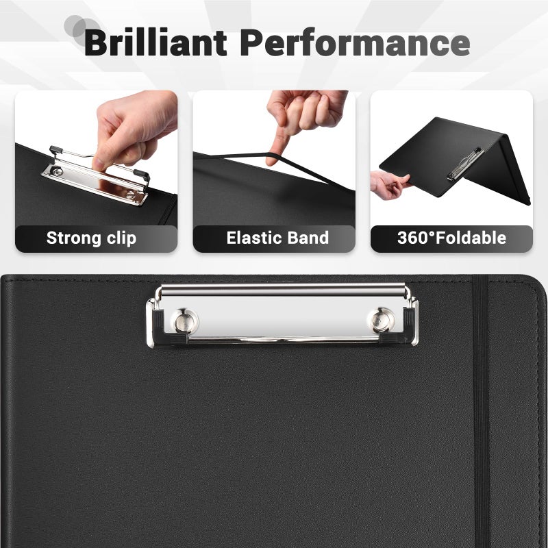 Pacific Mailer Padfolio with Clipboard Pacific Mailer Clipboard Notebook Resume Portfolio Folder Legal Document Organizer Legal Pad Holder for Interview School Business Office Conference - Image 4