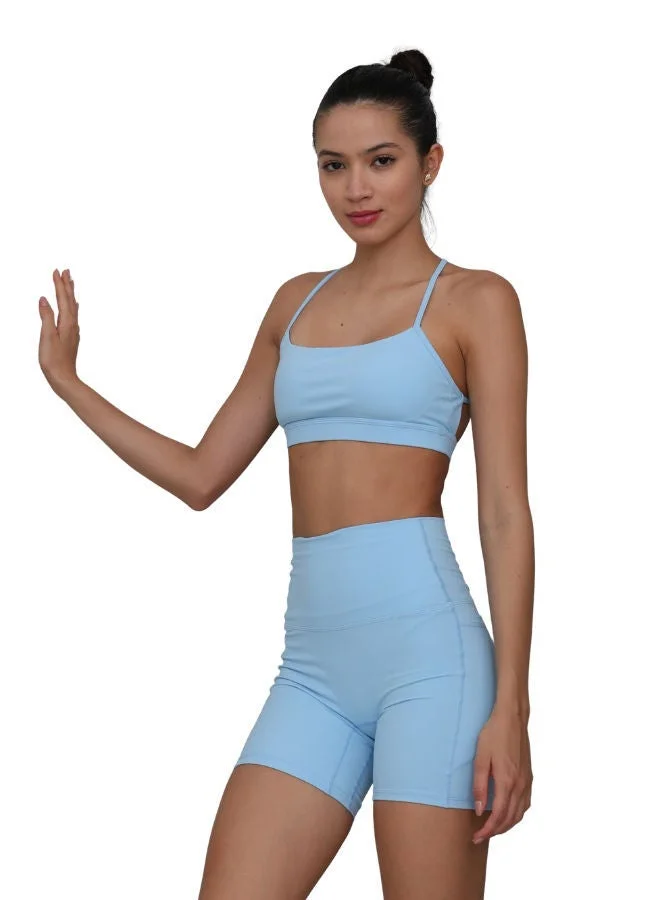 Mohuki Light Blue Olivia Side Pocket Short for Women | Best Price UAE