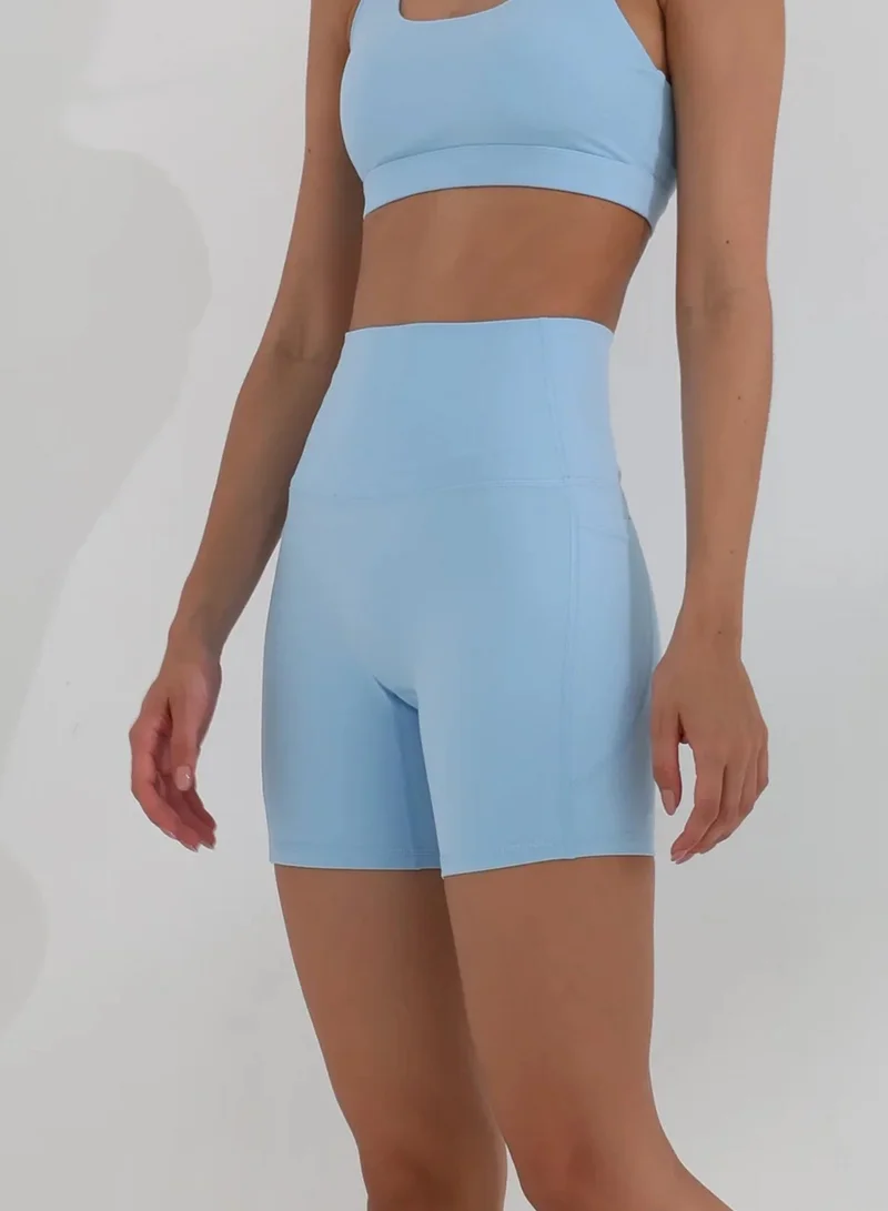 موهوكي موهوكي شورت رياضي Olivia Side Pocket Short - أزرق فاتح