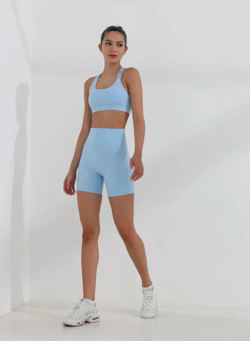 Mohuki Light Blue Olivia Side Pocket Short for Women | Best Price UAE