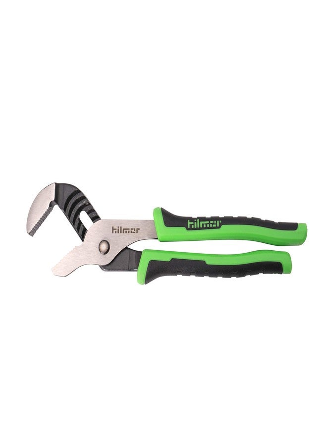 Hilmor 10" Tongue & Groove Plier with Rubber Handle Grip, Black & Green, GJP10 1885367 - Image 2