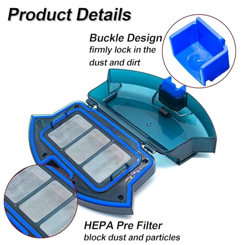 Coodss Replacement Dust Bin Box for Eufy RoboVac 11S, 15C, 30, 30C, 35C, 25C, 12, 15T, 35C, G30 Robot Vacuum Cleaner Replacement Part Accessories - Image 3
