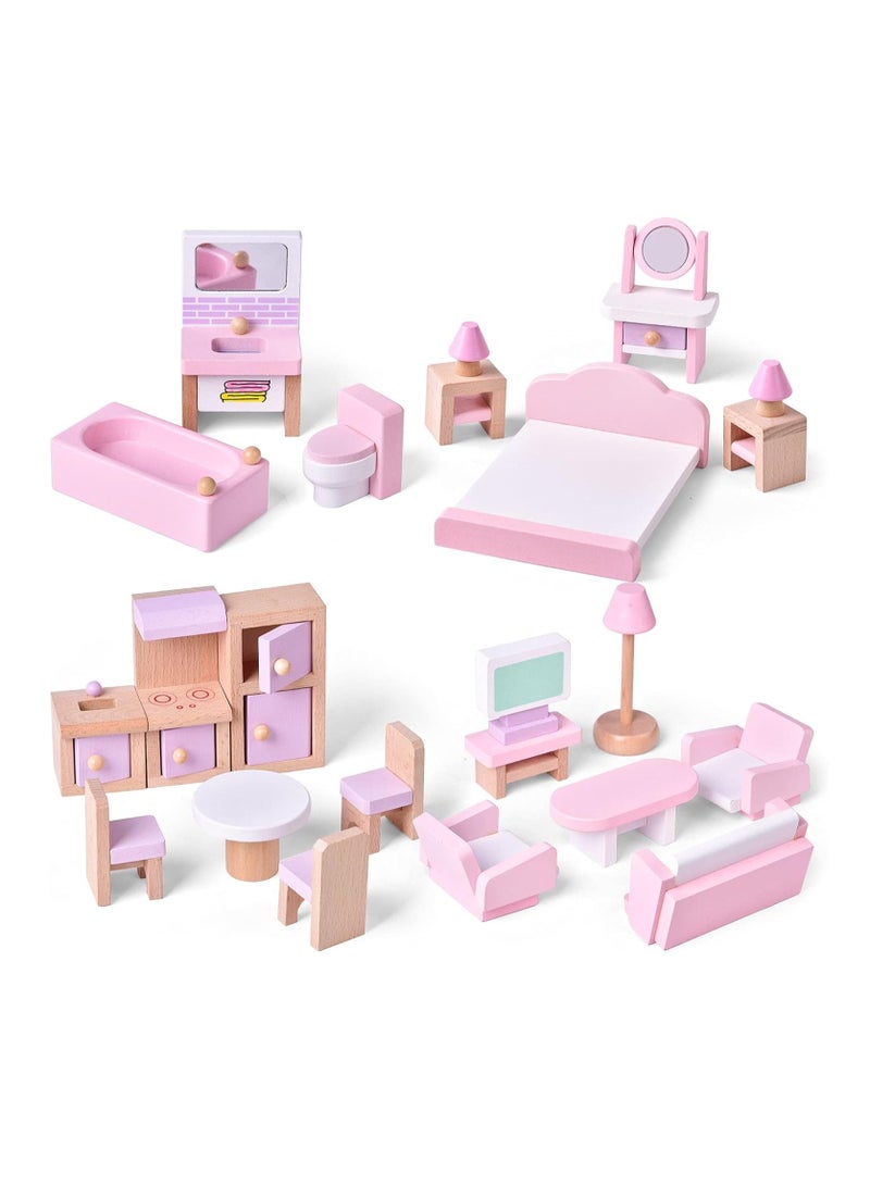 AROAQ Mini Doll Clinic Set, Durable Plastic Dollhouse Clinic Furniture Set, Role-playing Parent-child Interactive Game, Miniature Doll House Accessories For Children, (6304a Clinic None) - Image 4
