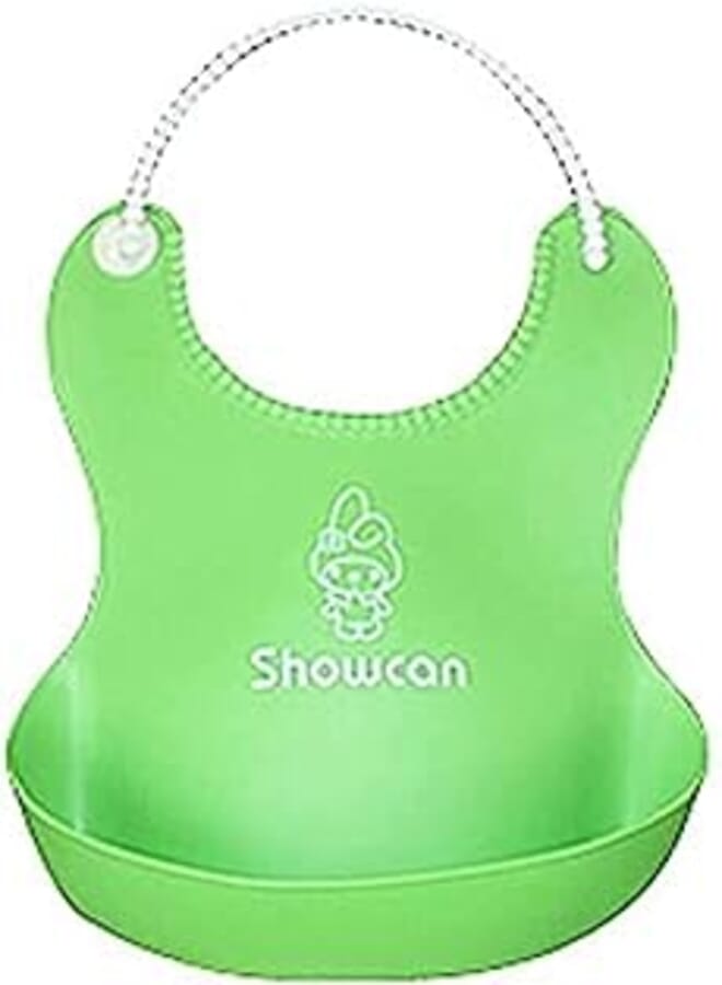 Showcan Baby Baffle Silicone with a Pouch (Green, 2725617133368)