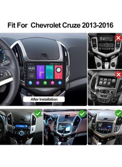 Android Car Stereo For Chevrolet Cruze 2012 2013 2014 2015 Compatible Apple Carplay Android Auto Wireless 4GB RAM Fast Interface AHD Camera Included SIM Card Support Bluetooth USB YouTube Netflix DSP - pzsku/Z5B14DBB83F7F23138CF1Z/45/_/1707078094/1aaf76c3-7117-45a8-b21b-781e940da180