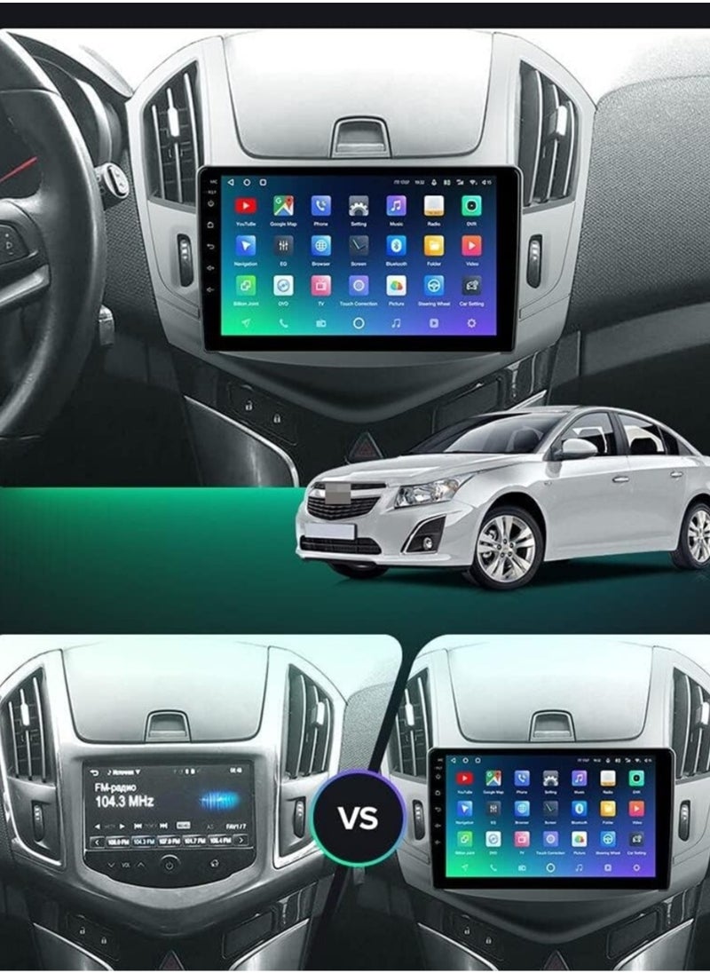فيريكس ستيريو سيارة أندرويد لسيارة شيفروليه كروز 2012 2013 2014 2015 متوافق مع Apple Carplay Android Auto Wireless 4GB RAM واجهة سريعة كاميرا AHD متضمنة دعم بطاقة SIM بلوتوث USB YouTube Netflix DSP  - Image 2