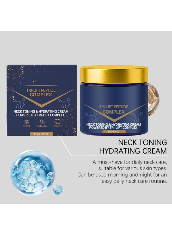 Olavita Tri‑Lift Peptide Cream, New Upgraded Tri‑Lift Peptide Complex Cream, Anti‑Aging Facial Moisturizer for Wrinkle Look, Elasticity & Deep Hydration, All Skin Types, 1‑Pack - Image 2