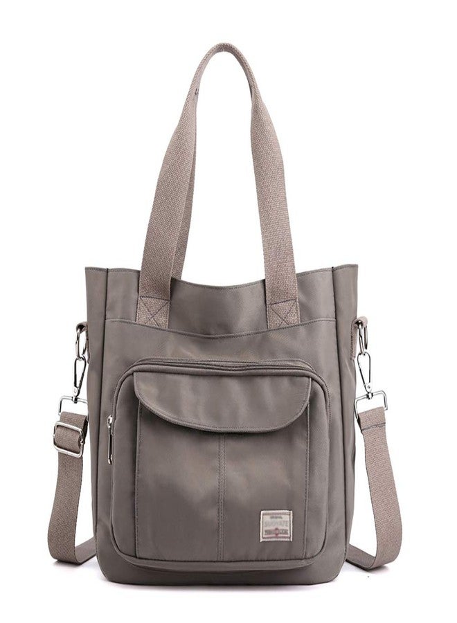 KARRESLY Women's Casual Hobo Shoulder Bag Large Capacity Nylon Daily Messenger Bag Work Shopper Handbag Purse(Grey) - Image 1