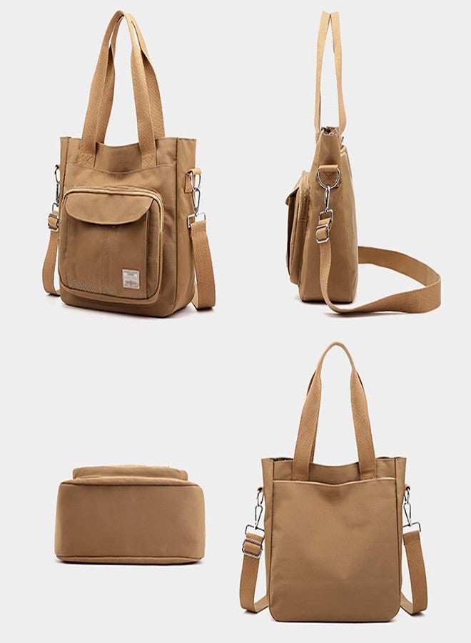 KARRESLY Women's Casual Hobo Shoulder Bag Large Capacity Nylon Daily Messenger Bag Work Shopper Handbag Purse(Grey) - Image 3