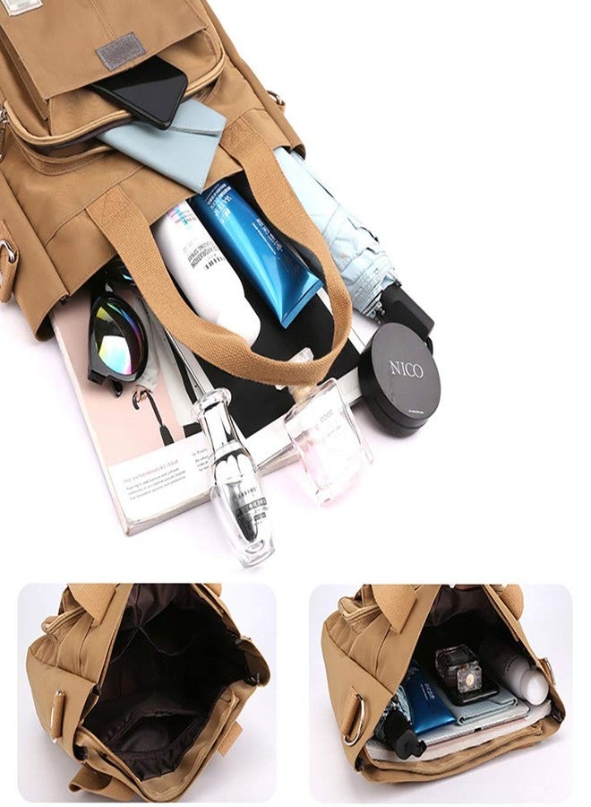 KARRESLY Women's Casual Hobo Shoulder Bag Large Capacity Nylon Daily Messenger Bag Work Shopper Handbag Purse(Grey) - Image 4
