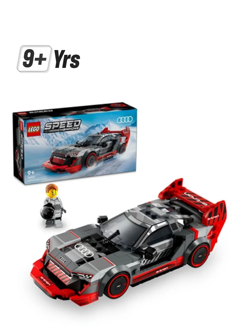 ليغو Speed Champions Audi S1 E-Tron Quattro Race Car Toy Vehicle, Buildable Model Set For Kids, Playable Display Gift Idea For Boys And Girls Aged 9 Years Old And Over Who Enjoy Independent Play (274 Pieces) 76921